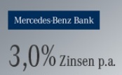 Mercedes-Benz Bank - Zinssenkung beim Festgeld