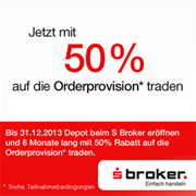 Sparkassen Broker 50%-Aktion