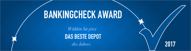 BankingCheck Award 2017 - Depotkonto