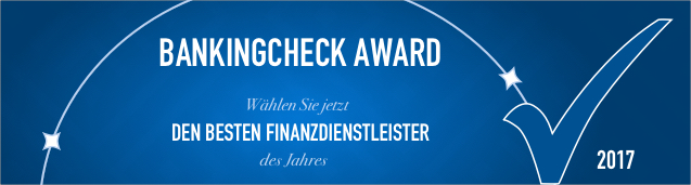BankingCheck Award 2017 - Nachhaltige Bank BankingCheck Award 2017 - Nachhaltige Bank