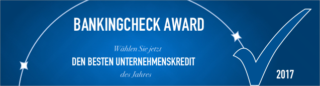 BankingCheck Award 2017 - Unternehmenskredit