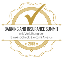 Banking and Insurance Summit 2018 mit Verleihung der BankingCheck und eKomi Awards