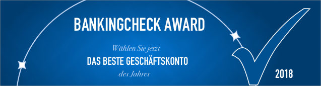 BankingCheck Award 2018 - Geschäftskonto