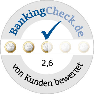 BankingCheck User-Siegel: 2,6