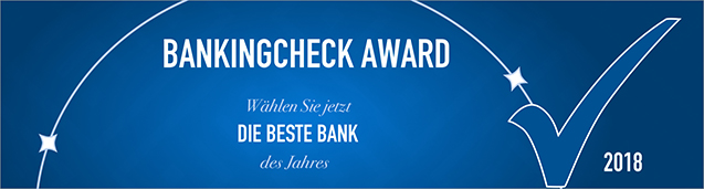 BankingCheck Award 2018 - Kategorie Bank