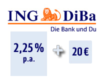 ING-DiBa passt Zinsen beim Tagesgeld an