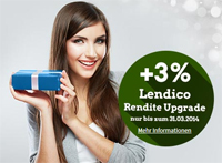 Aktion bei Lendico - 3% Rendite zusätzlich bis zum 31.02.2014
