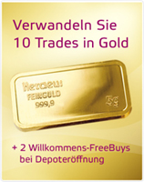 OnVista FreeBuy-Depot jetzt mit 5g purem Gold