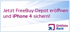 OnVista FreeBuy-Depot - jetzt iPhone 4 sichern