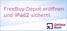 OnVista FreeBuy-Depot jetzt iPad2 sichern