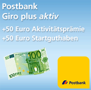 Postbank Giro plus aktiv 50+50