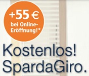 55 Euro Startguthaben beim Girokonto der Sparda-Bank Berlin