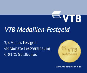 VTB Medaillen-Festgeld