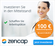 100€ Willkommensbonus für Investoren bei Zencap