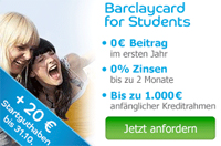 Barclaycard für Studenten