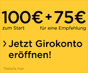 Commerzbank Girokonto mit 100€ Startguthaben und 75€ Prämie für eine Weiterempfehlung