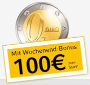 100€ Wochend-Bonus beim kostenlosen Commerzbank Girokonto