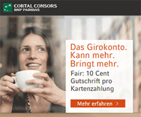 Cortal Consors Girokonto mit 50€-Prämie