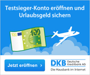 100€ Urlaubsgeld beim DKB Cash Konto 
