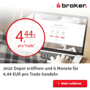 S Broker Neukundenaktion - 4,44€ pro Trade