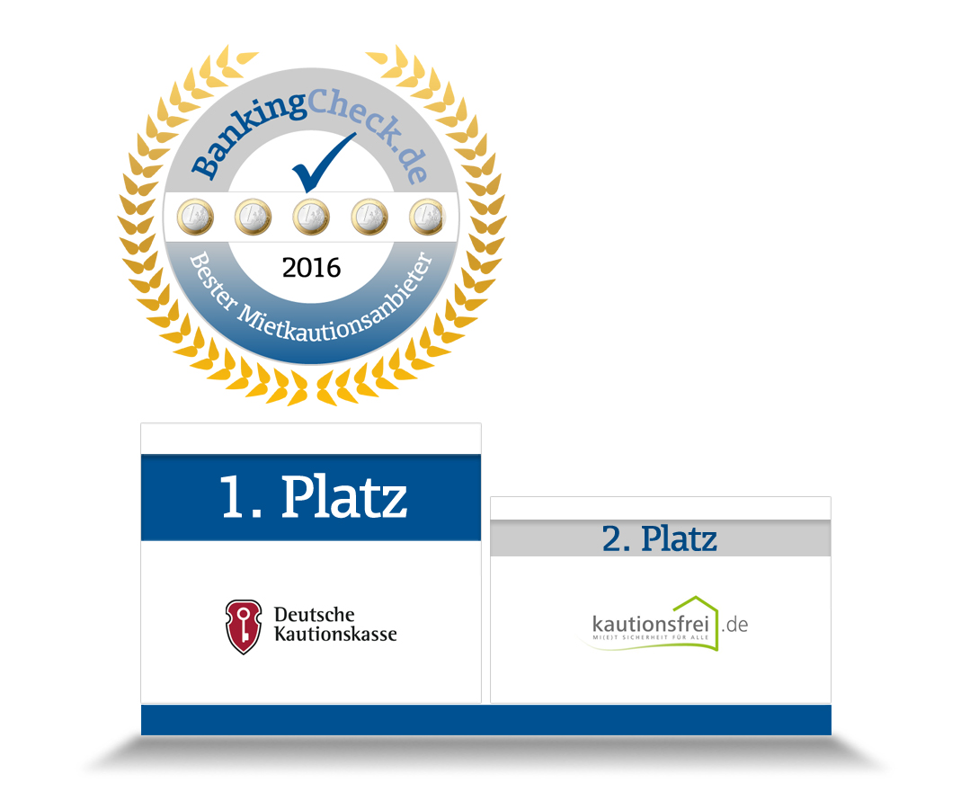 BankingCheck Award 2016 - Mietkautionsanbieter