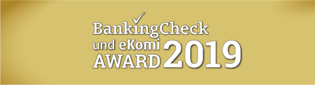 BankingCheck & eKomi Award 2019