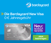 Barclaycard New Visa - jetzt mit Rückkaufgarantie