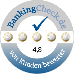 BankingCheck User-Siegel: 4,8